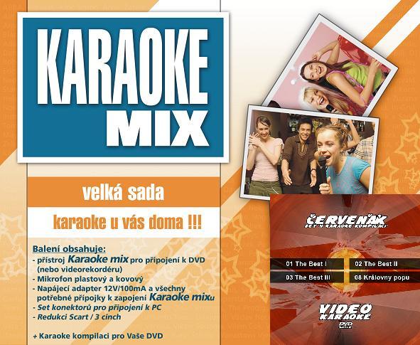 Karaoke maxi set - Cenově zvýhodněná sada 4 VCD a Karaoke mixu - velké sady.
